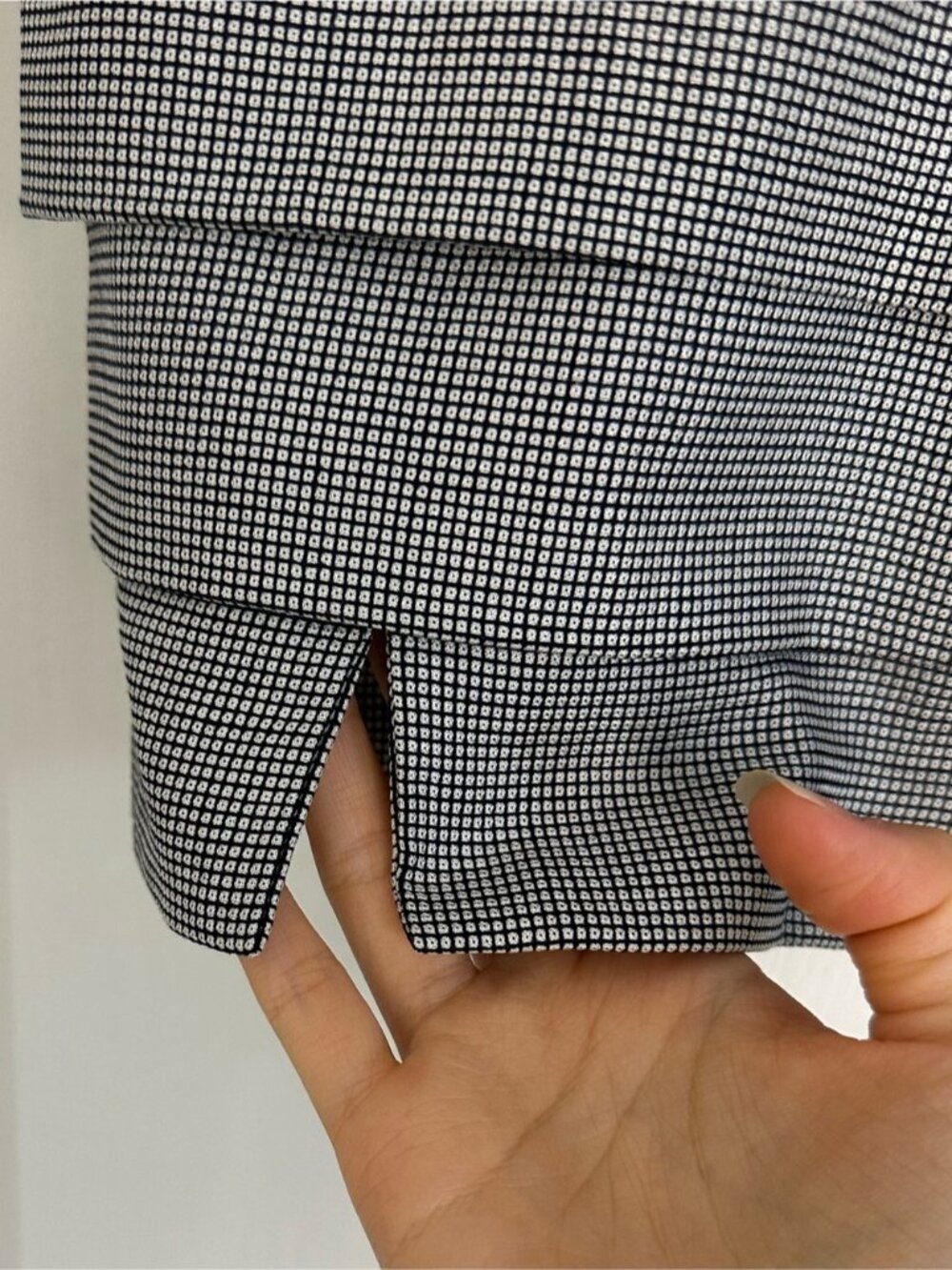 ESCADA Vintage VIRGIN WOOL SILK Blend High Waist Tiered Plaid Check Mini Skirt 6 - Picture 4 of 7